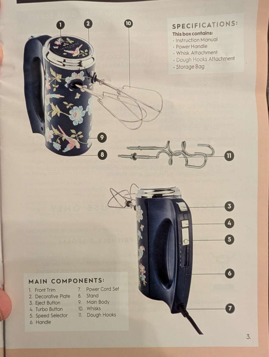 Laura Ashley Hand Mixer 4