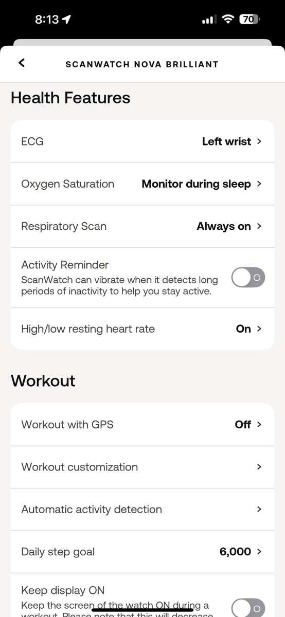 Withings ScanWatch Nova Brilliant 22