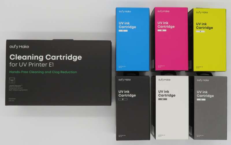 The eufyMake E1 ink kit.