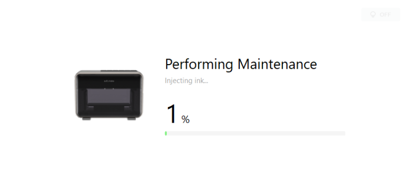The E1 uses a number of automatic maintenance routines to keep itself in good working order.