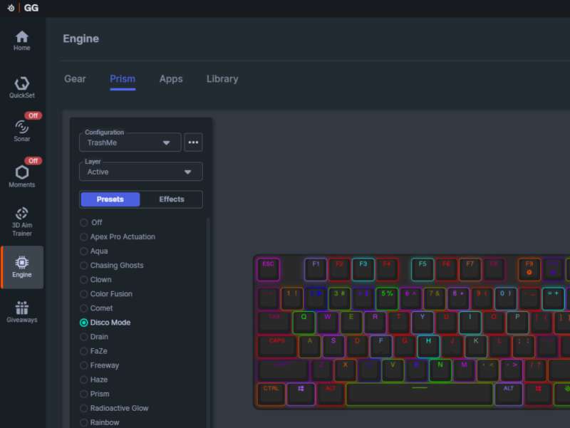 steelseries apexpro keyboard 11