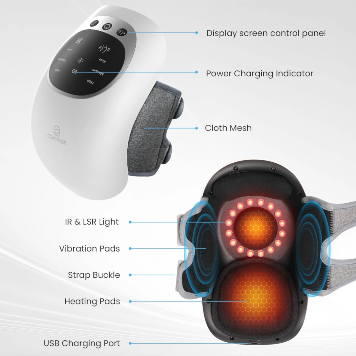 COMFIER Cordless Knee Massager 13