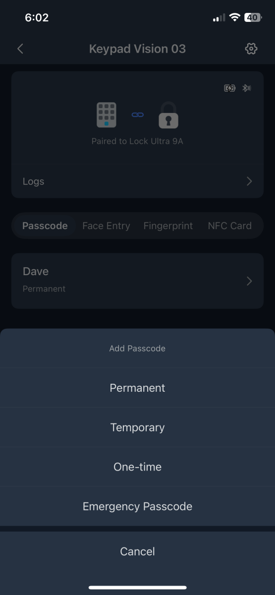 SwitchBot Lock Ultra and Keypad Vision Combo 61