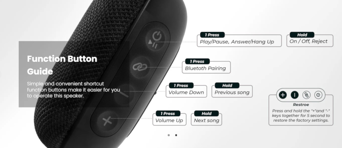 Tozo PE1 Speaker 2