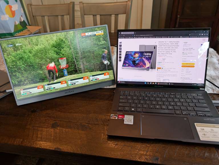 ARZOPA Z1FC Gray 16.1'' 144Hz Portable Gaming Monitor review - The ...