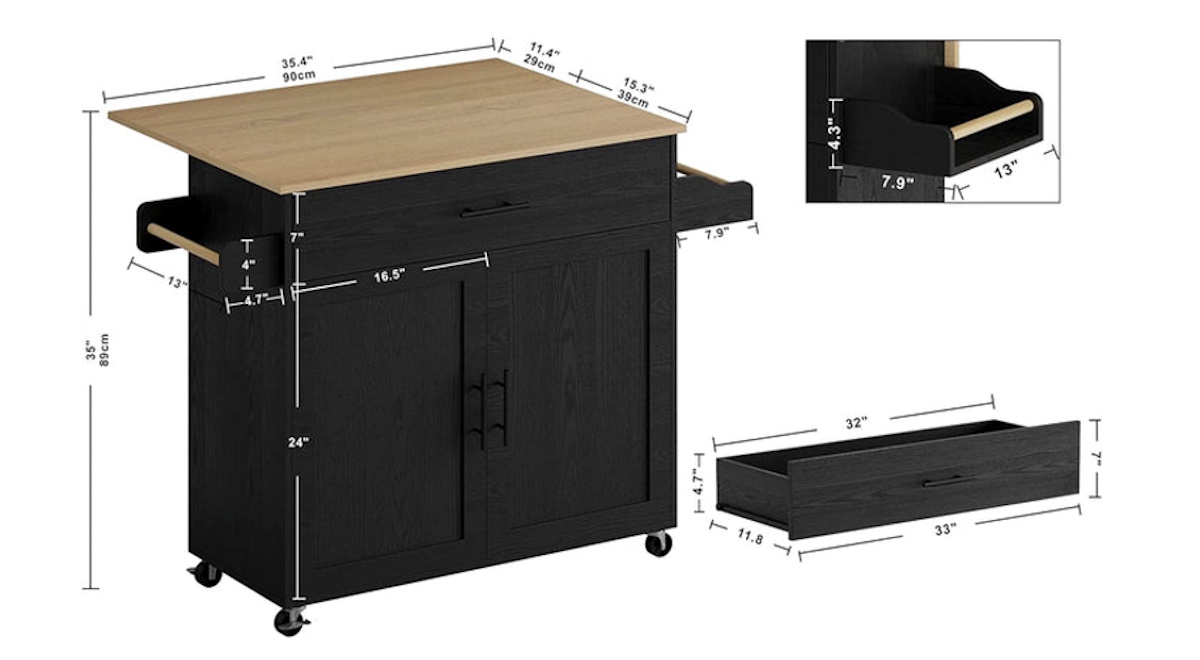 Ohwill Kitchen Island 23