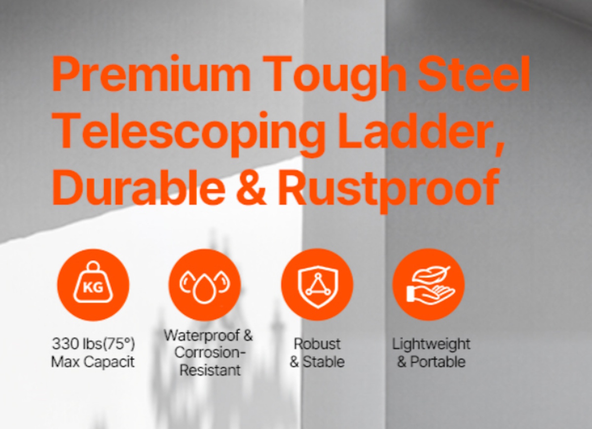 Vevor Telescoping Ladder 14