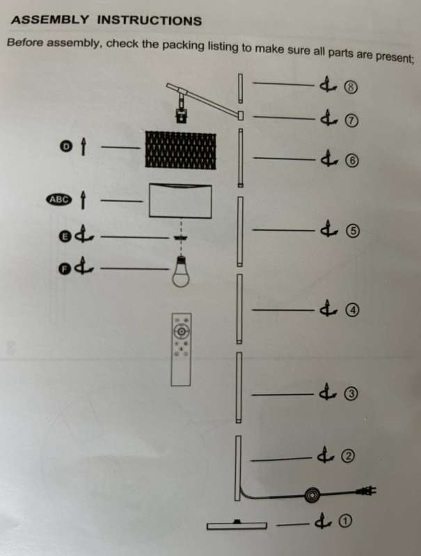 EDISHINE floor lamp 13