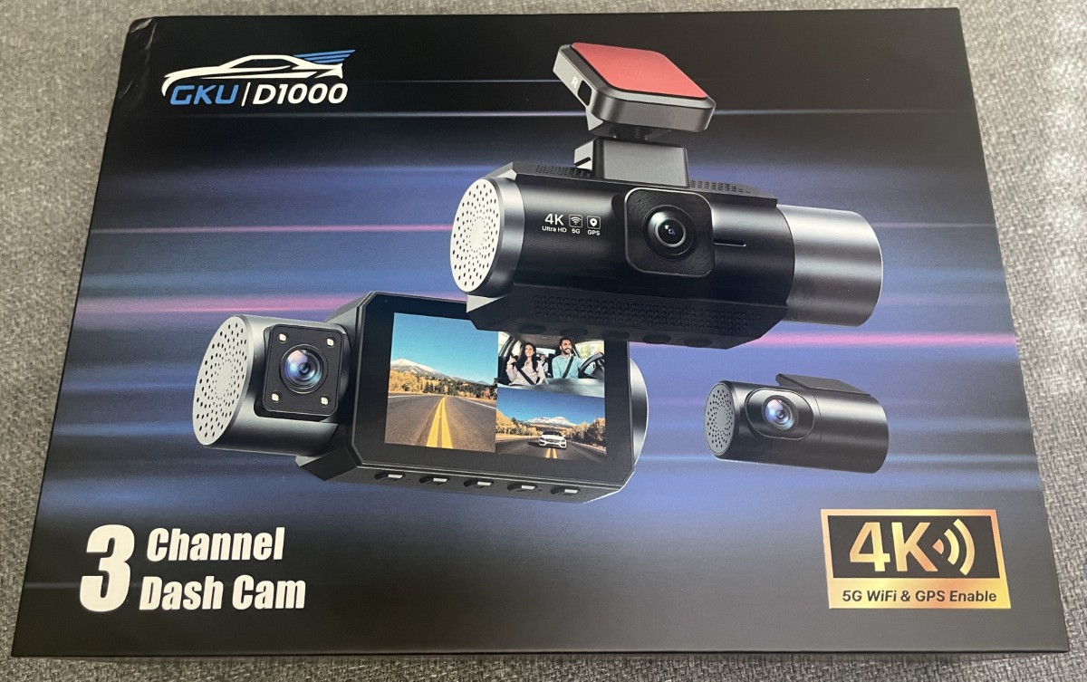 GKU D1000 4K Dashcam 01