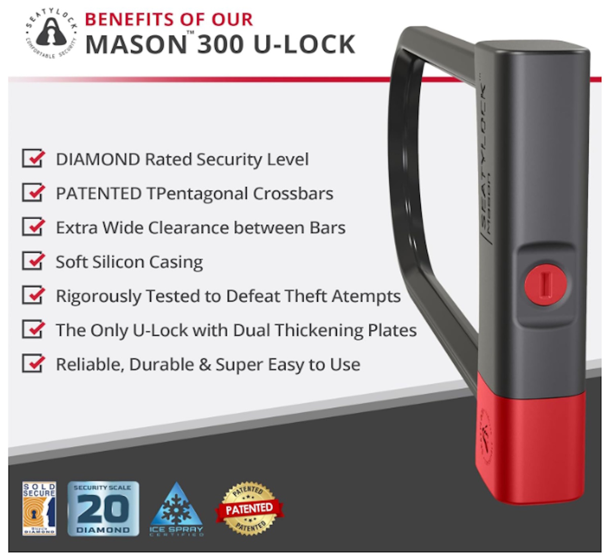 Mason 300 Bike Lock 10