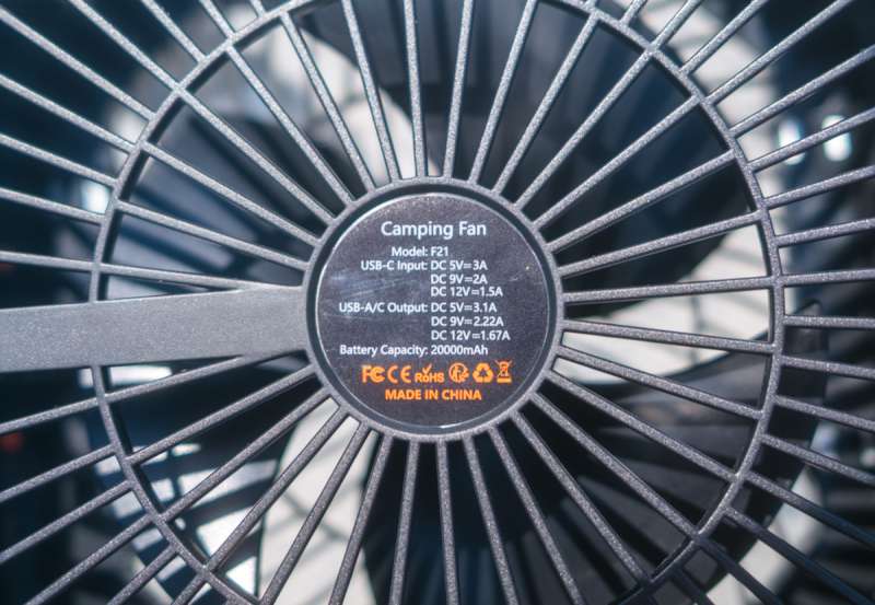 OGERY F21 Camping Fan 08