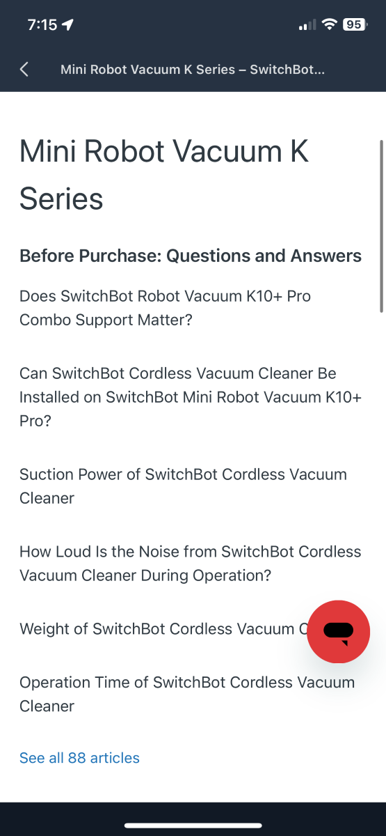 SwitchBot K11 Floor Cleaning Robot 58
