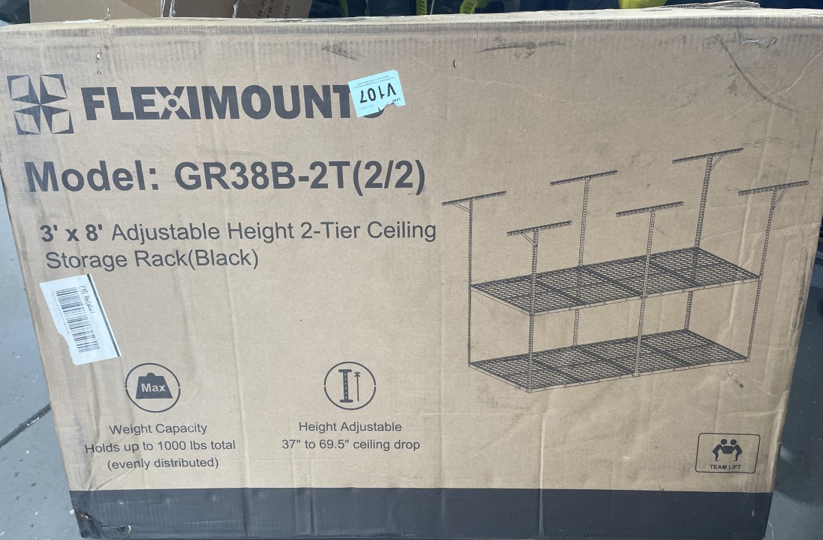 Fleximount GR38B 2T Overhead Garage Shelf 1