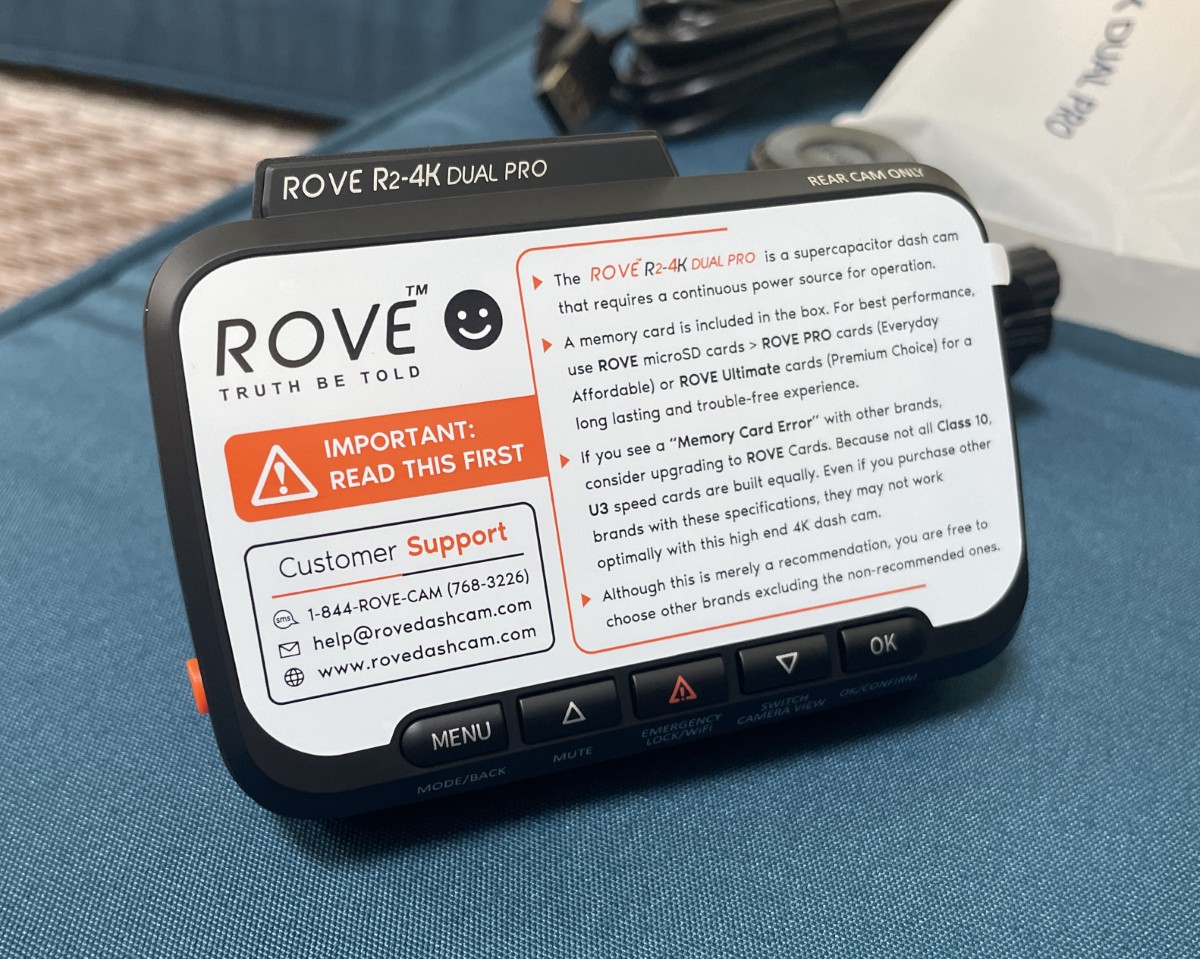 ROVE R2 4K Dual Pro Dash Cam 15