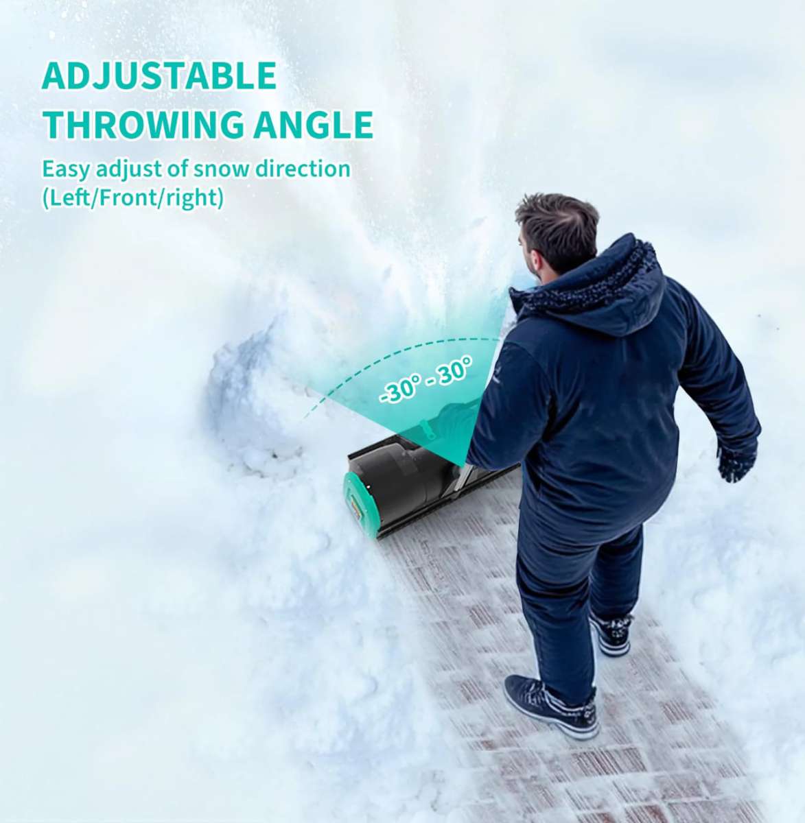 Garvee 1222 Cordless Battery Powered Snow Blower 1