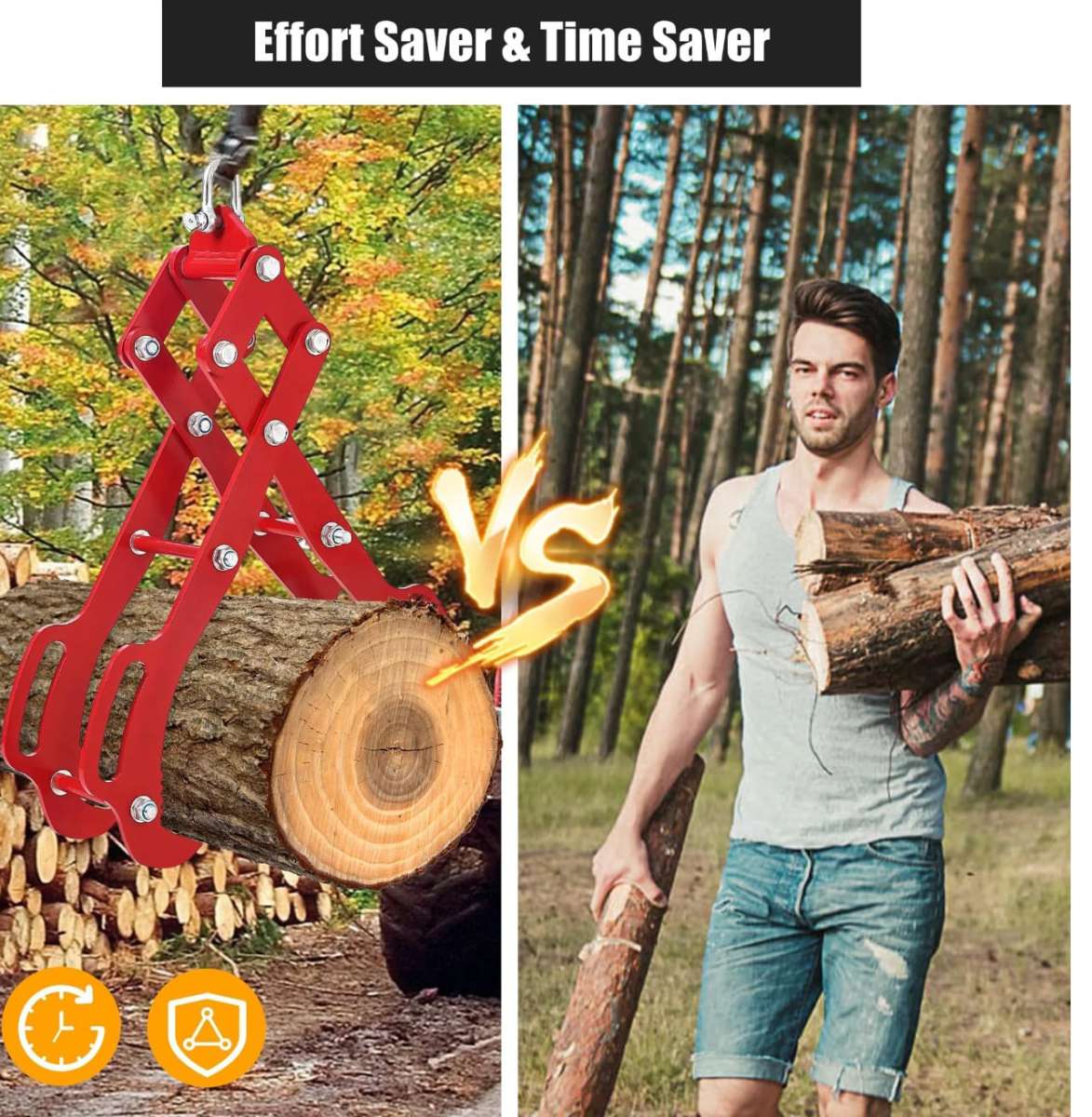 Garvee Heavy Duty Log Lifting Tongs 2