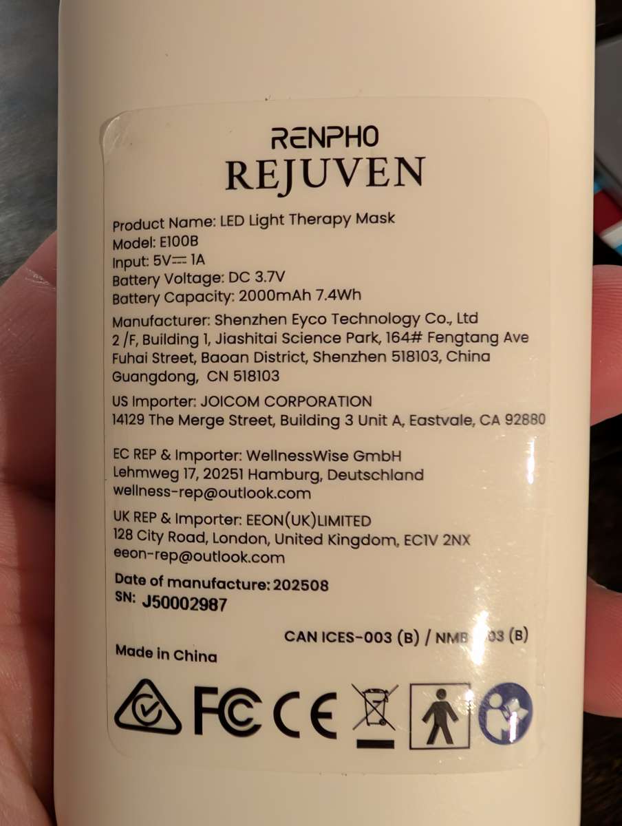 Renpho Artemis LED Mask 5