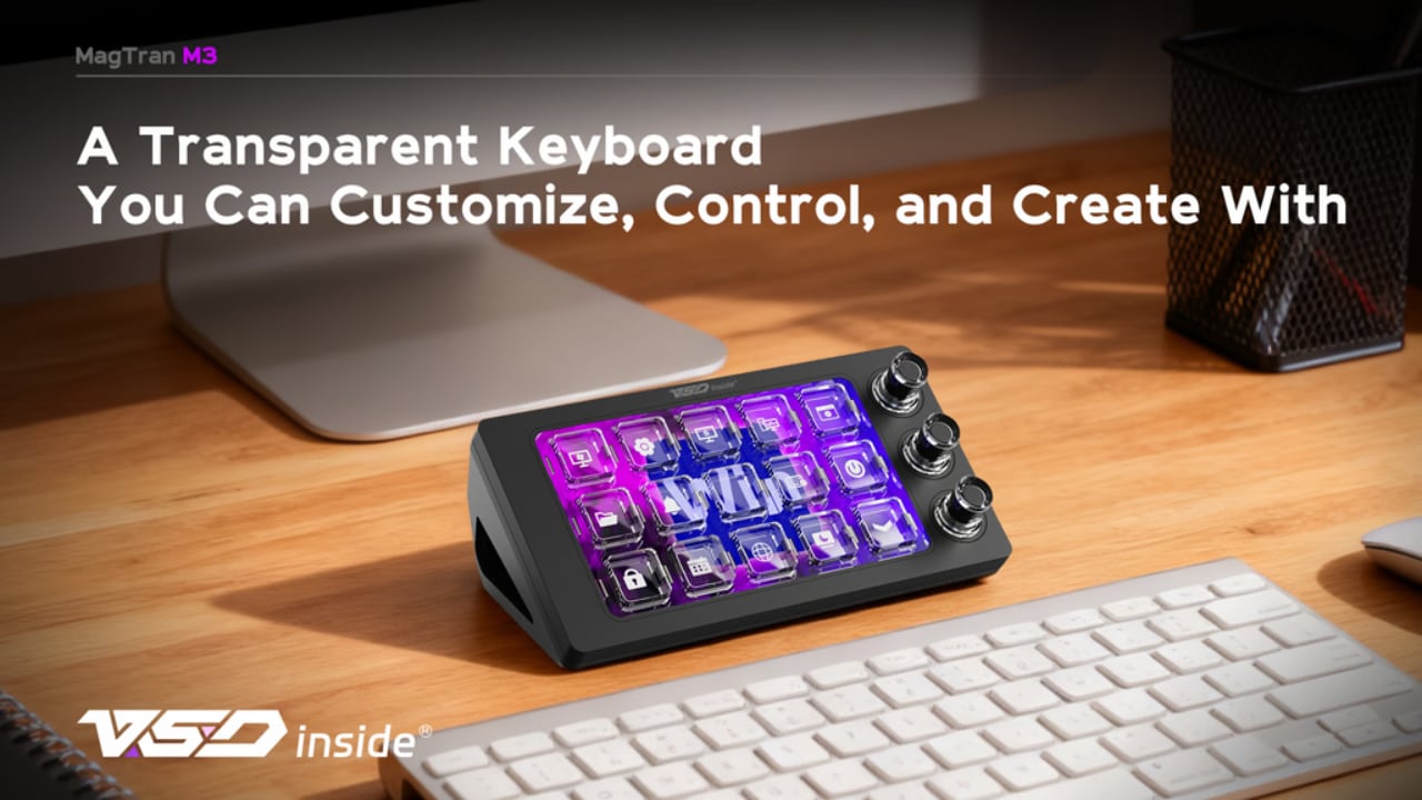 VSDinside MagTran M3 magnetic suspension AI keyboard for streamers