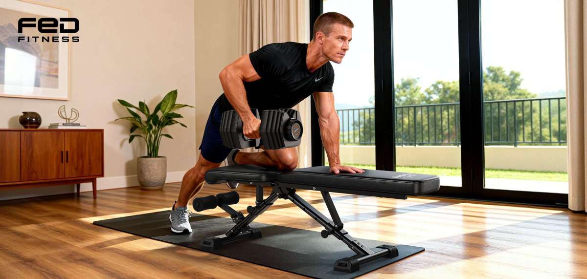 FED Fitness Feierdun DB1 Quick Adjustable Dumbbell 52.5LBS