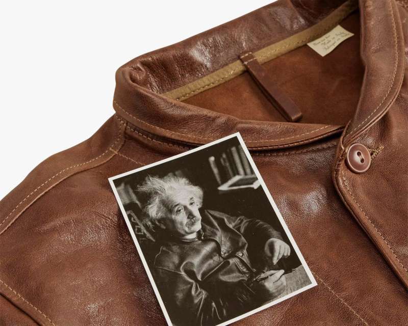 Levis Vintage Reissue of Albert Einsteins Iconic Leather Jacket 5