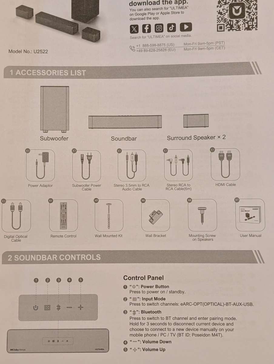 ULTIMEA 5.1 SoundBar 5