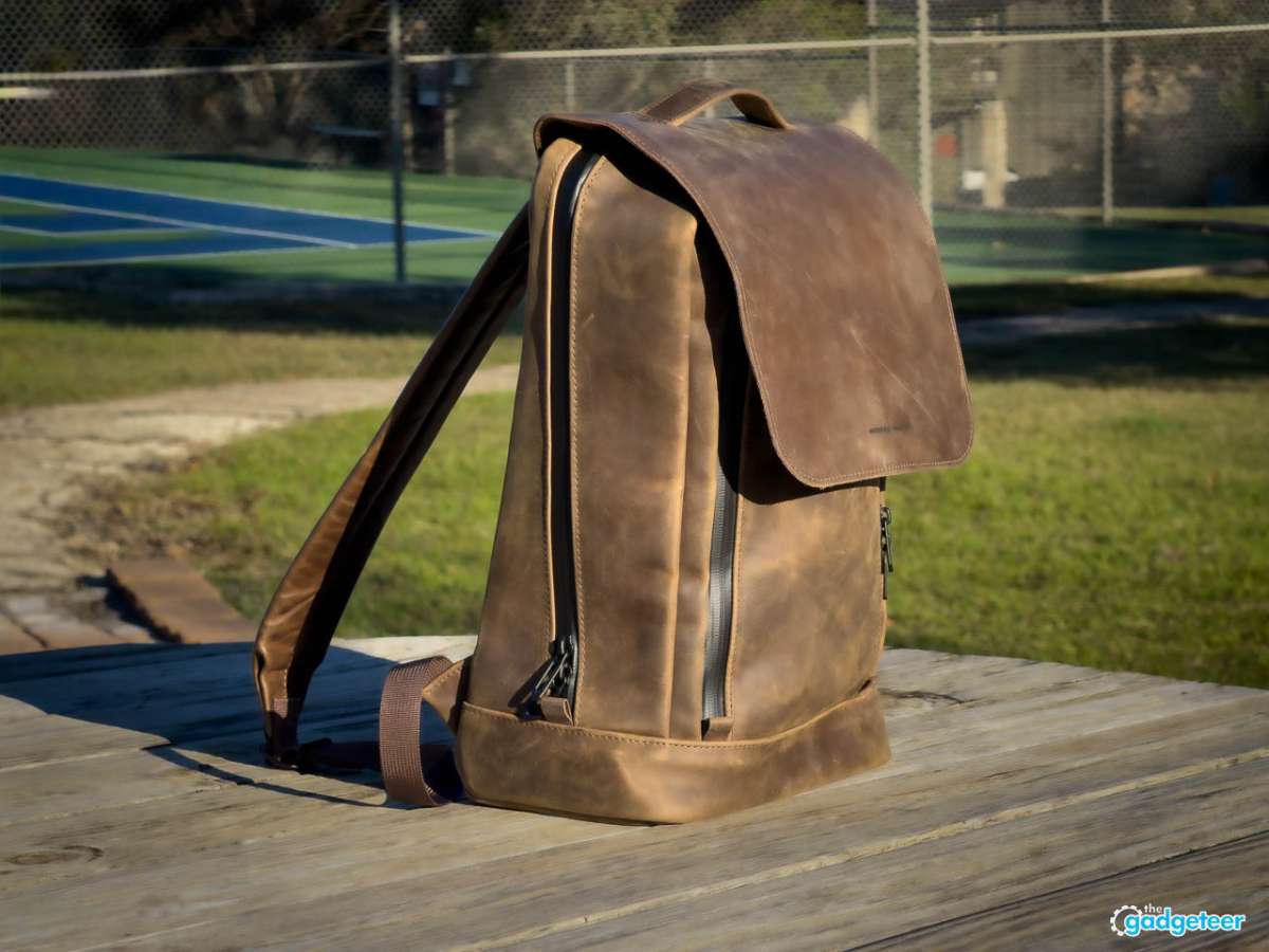WaterField Bowery Leather Backpack Review the gadgeteer 01