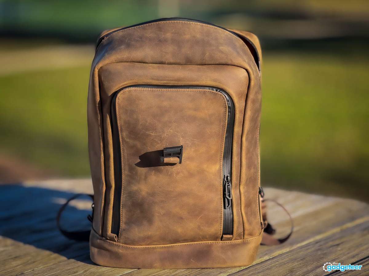 WaterField Bowery Leather Backpack Review the gadgeteer 08