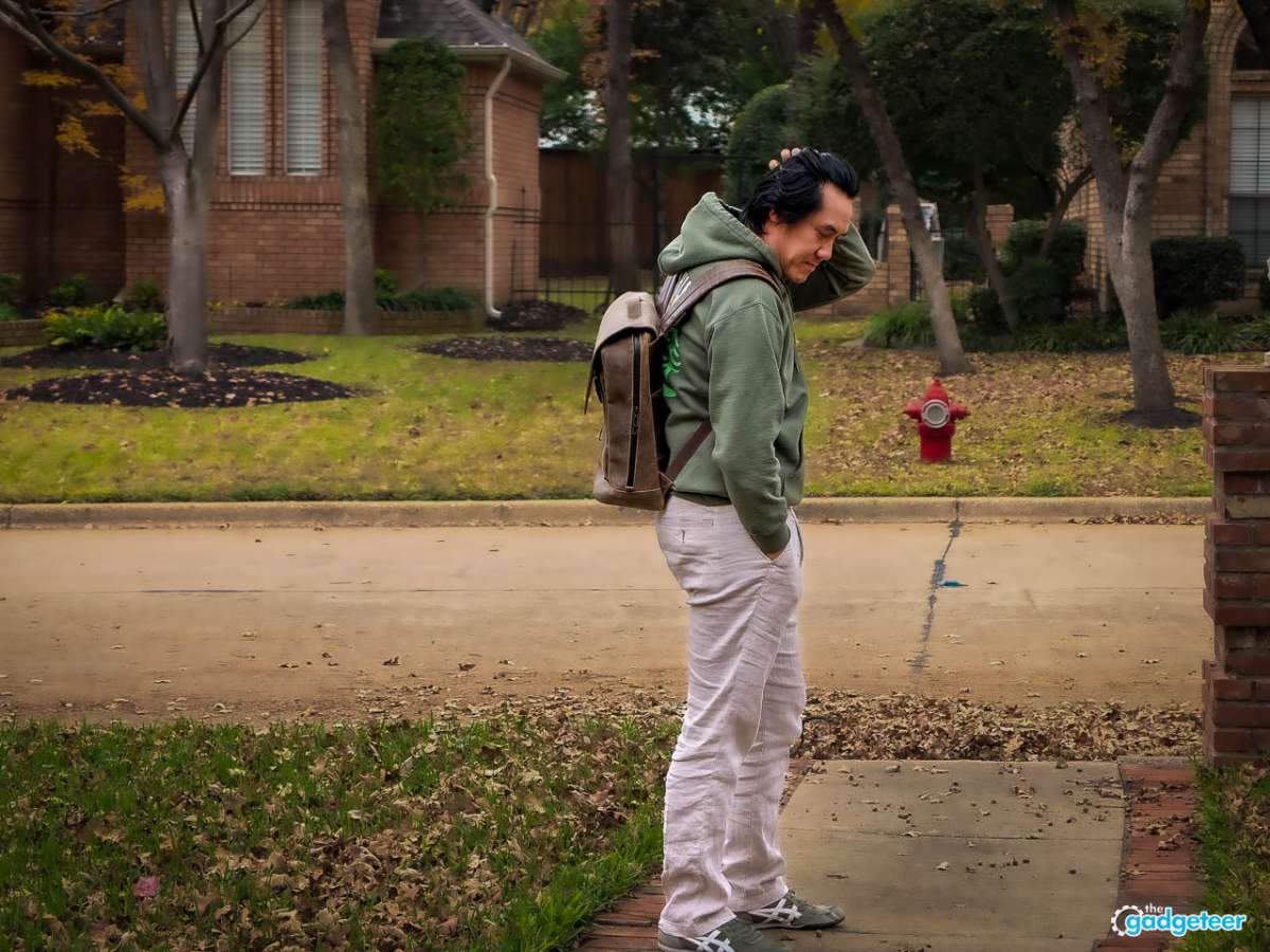 WaterField Bowery Leather Backpack Review the gadgeteer 38