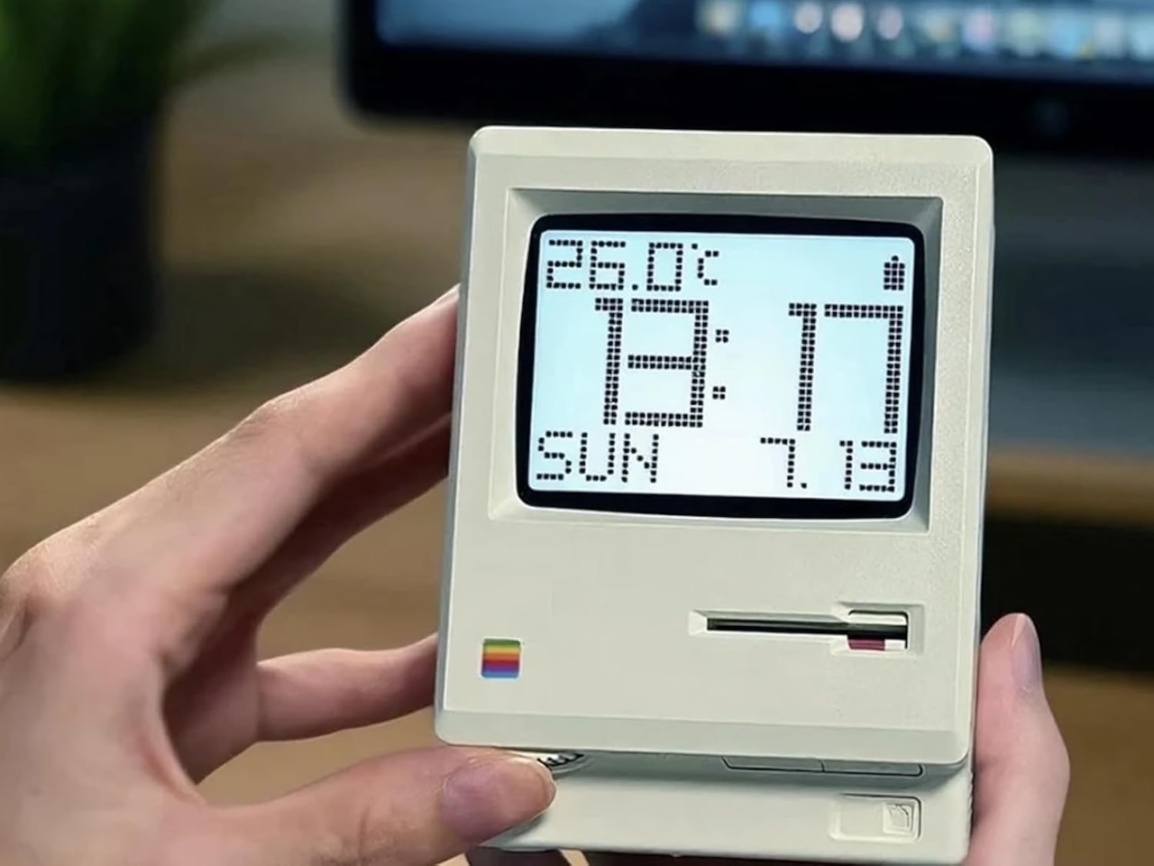 ANTPO Maclock WB-8 Retro Pixel Alarm Clock Cute Retro