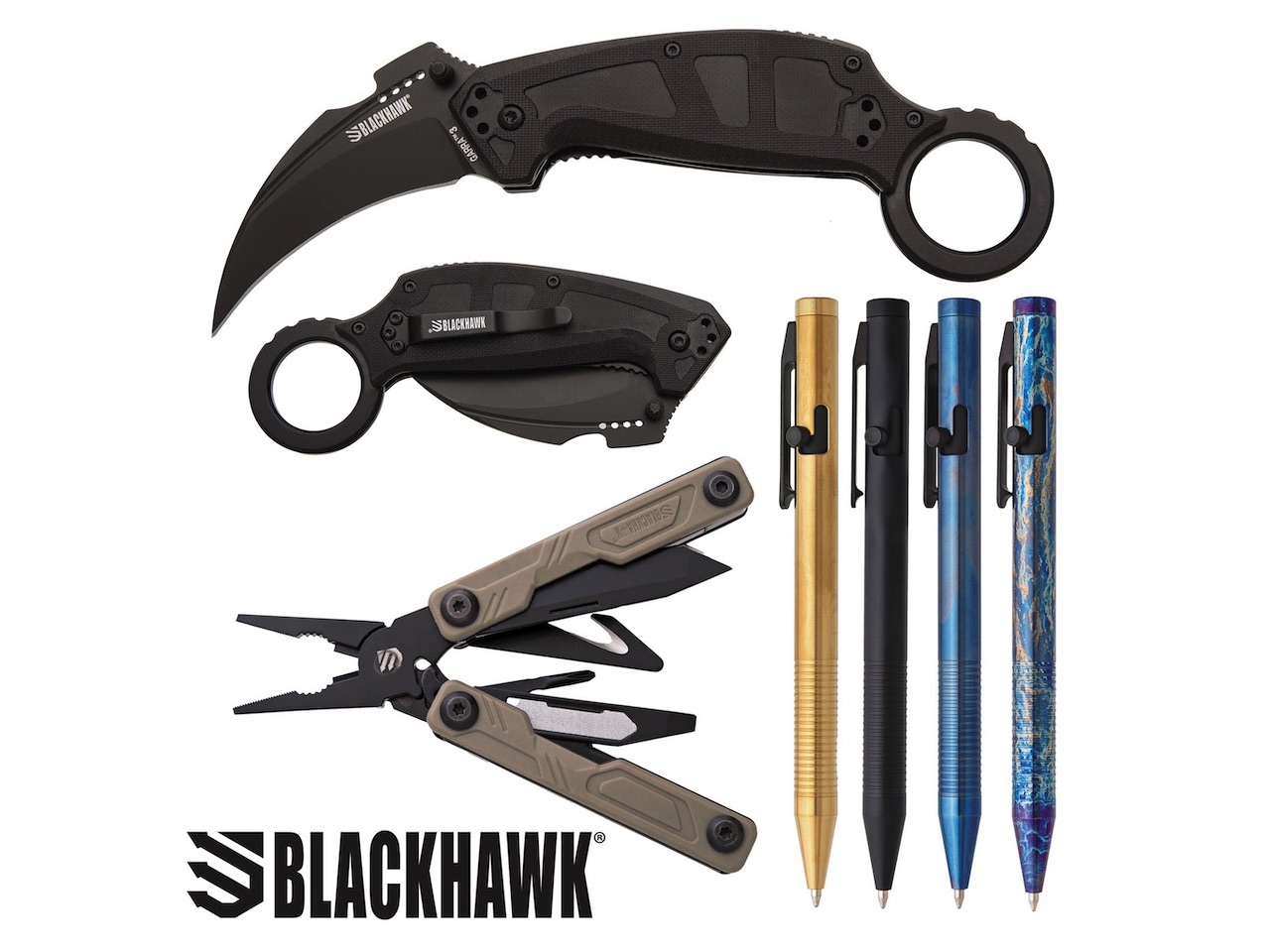 Blackhawk Mini EDC Pocket Tools Tactical Pens Karambit Knives