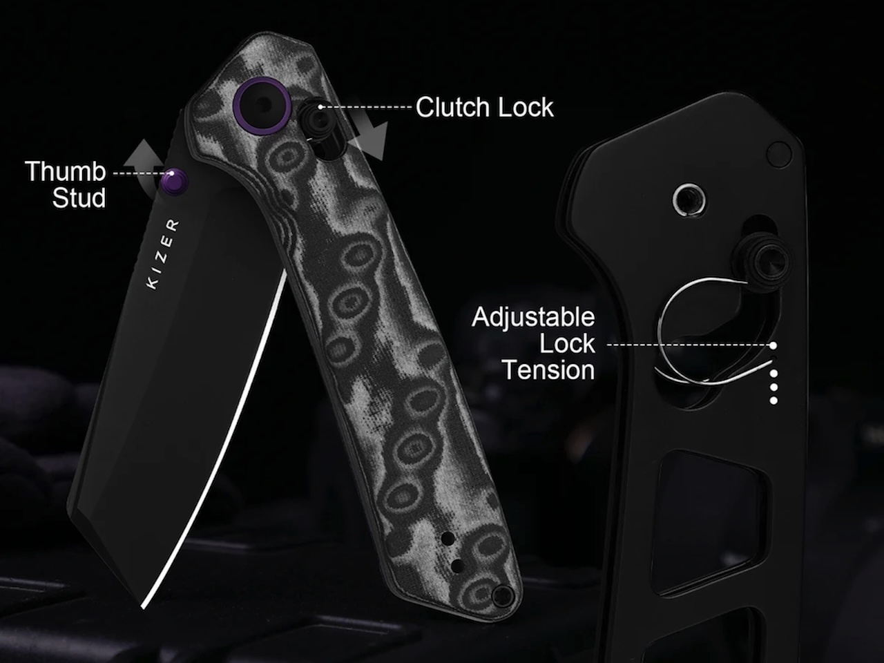 Kizer Madrac Glow-in-the-Dark Backspacer