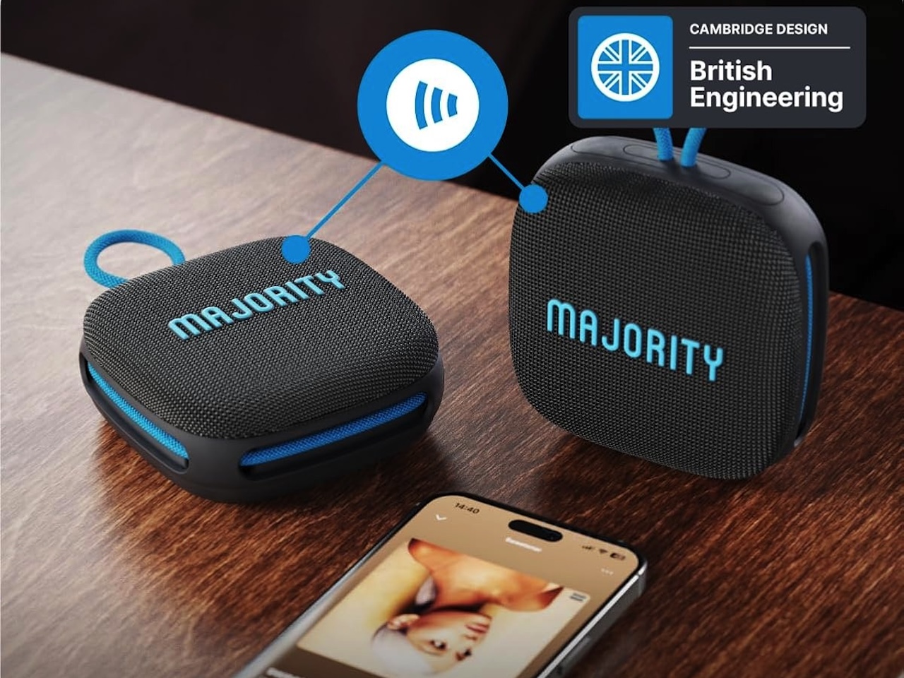 Majority Move M1 Rugged Bluetooth Speaker