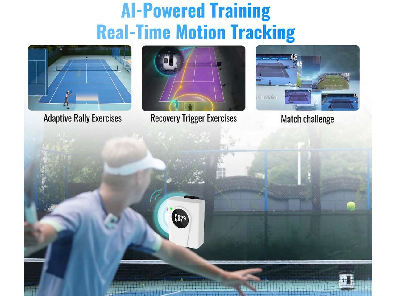Pace S Pro Tennis Ball Machine AI Tracking
