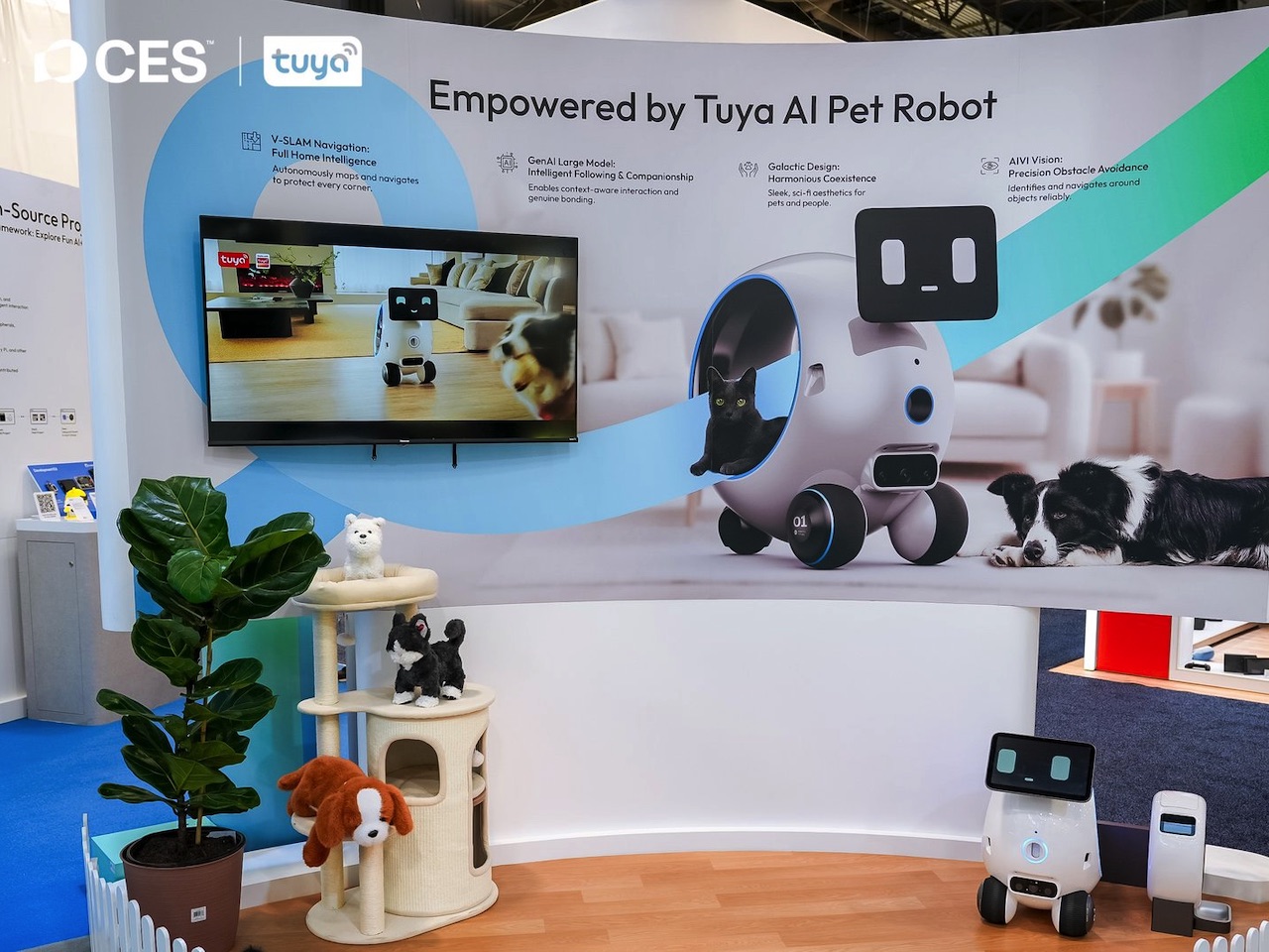 Tuya Smart Aura AI Companion Robot for Pets Launch