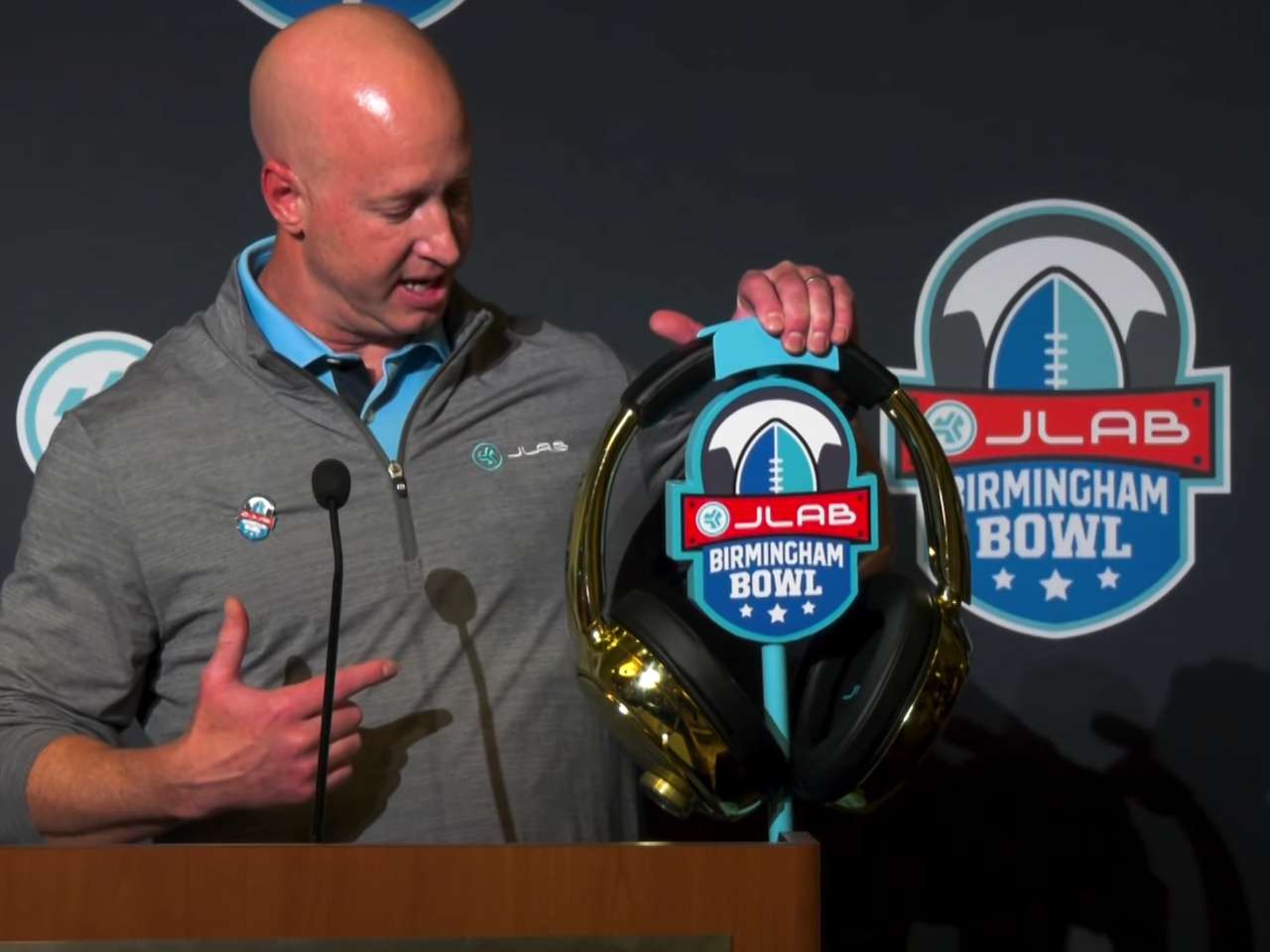 Gold JLab XL Speaker Headphones 2025 Birmingham Bowl Limited Release