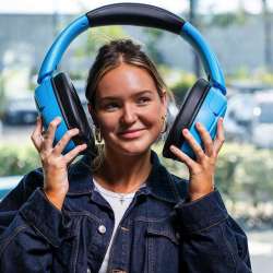 JLab Blue XL Speaker Headphones