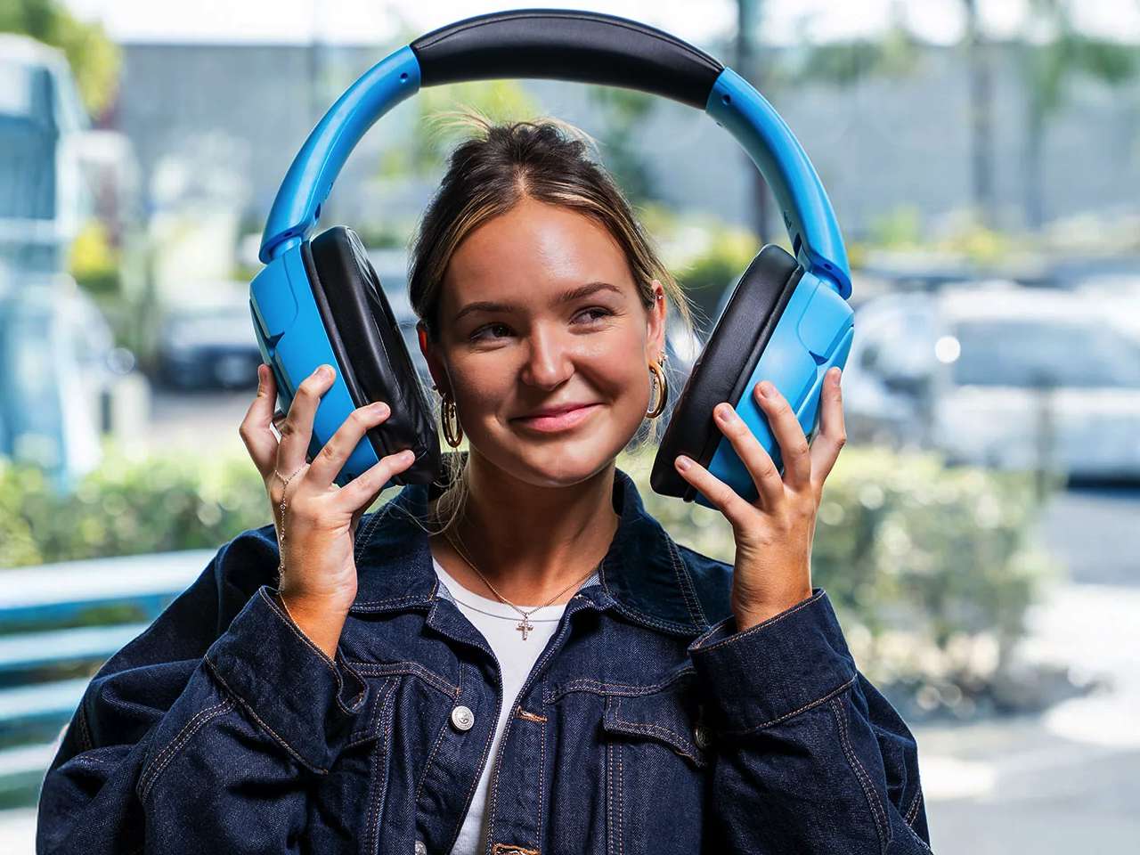 JLab Blue XL Speaker Headphones