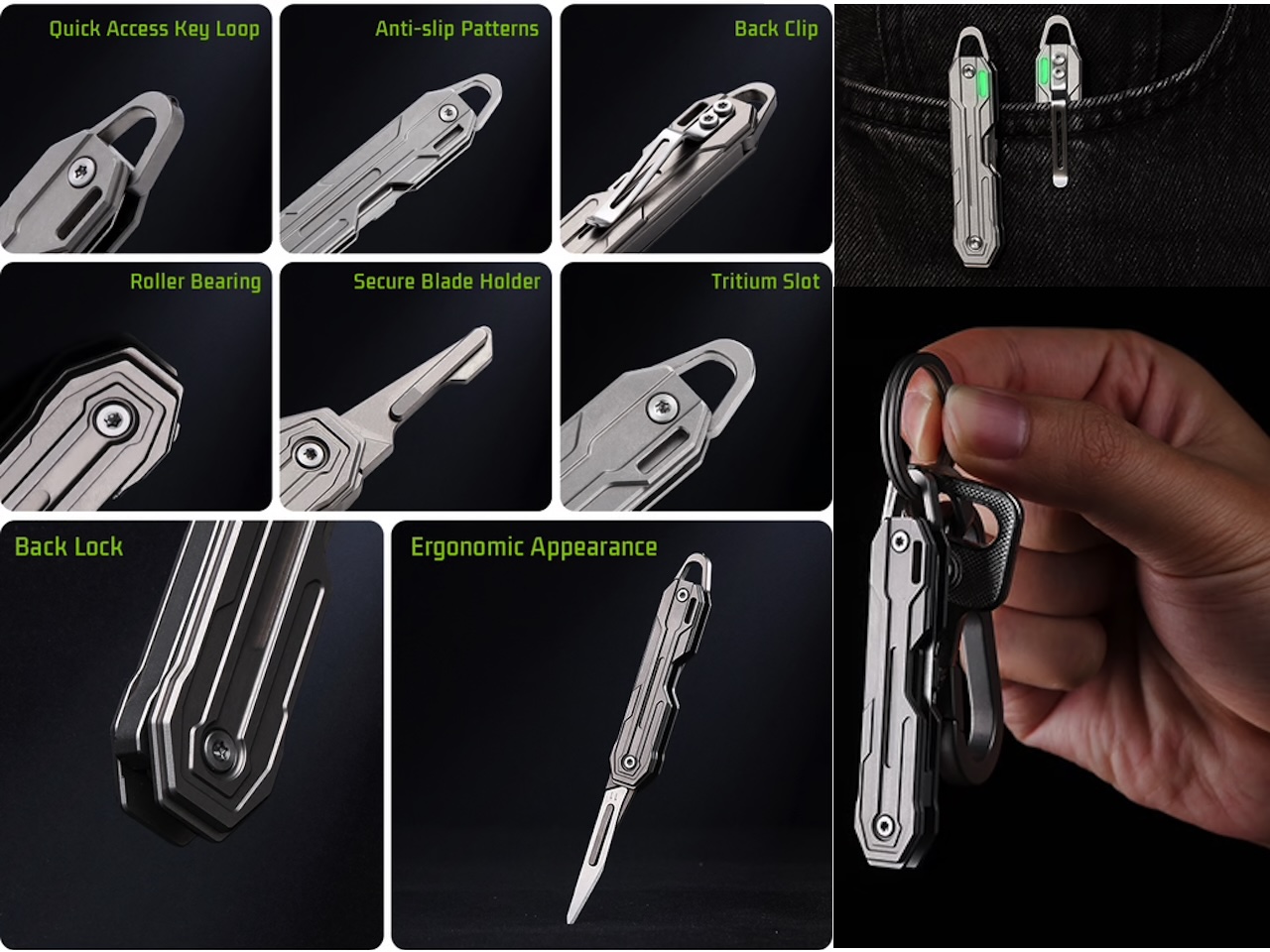 Keypel Key-Sized GR5 Titanium EDC Scalpel Tool copy 5