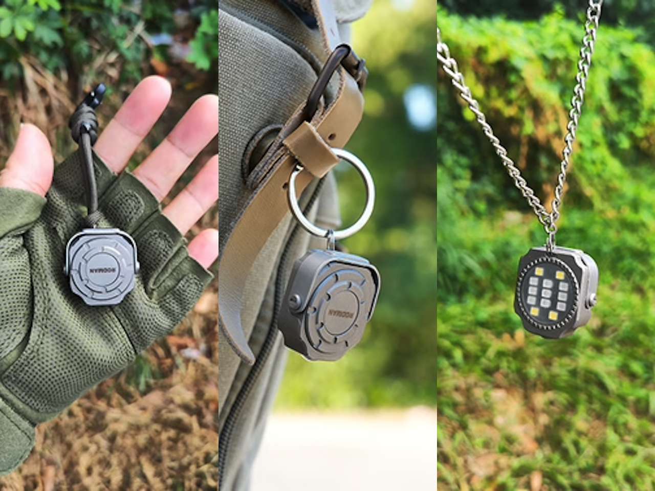 RODMAN ED08 Coin-Sized Titanium Magnetic Flashlight with 5 Light Colors Availability 2