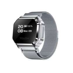 Rogbid Fusion- 2-in-1 Smart Ring Watch Silver