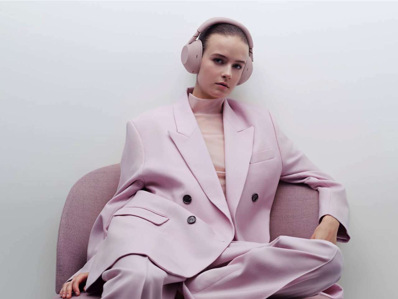 Sandpink Sony Wireless Noise Canceling Headphones Lifestyle