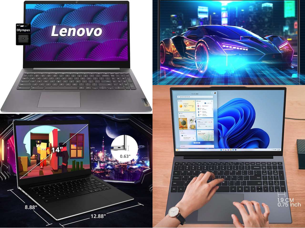 4 Laptops Under $200 on Amazon