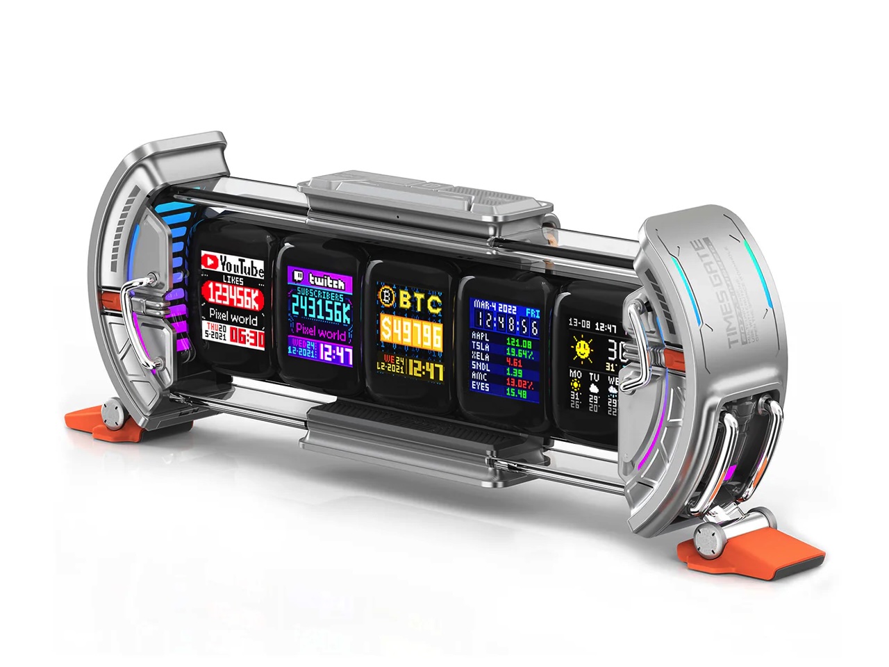 Divoom Times Gate Pixel Art Informative Display