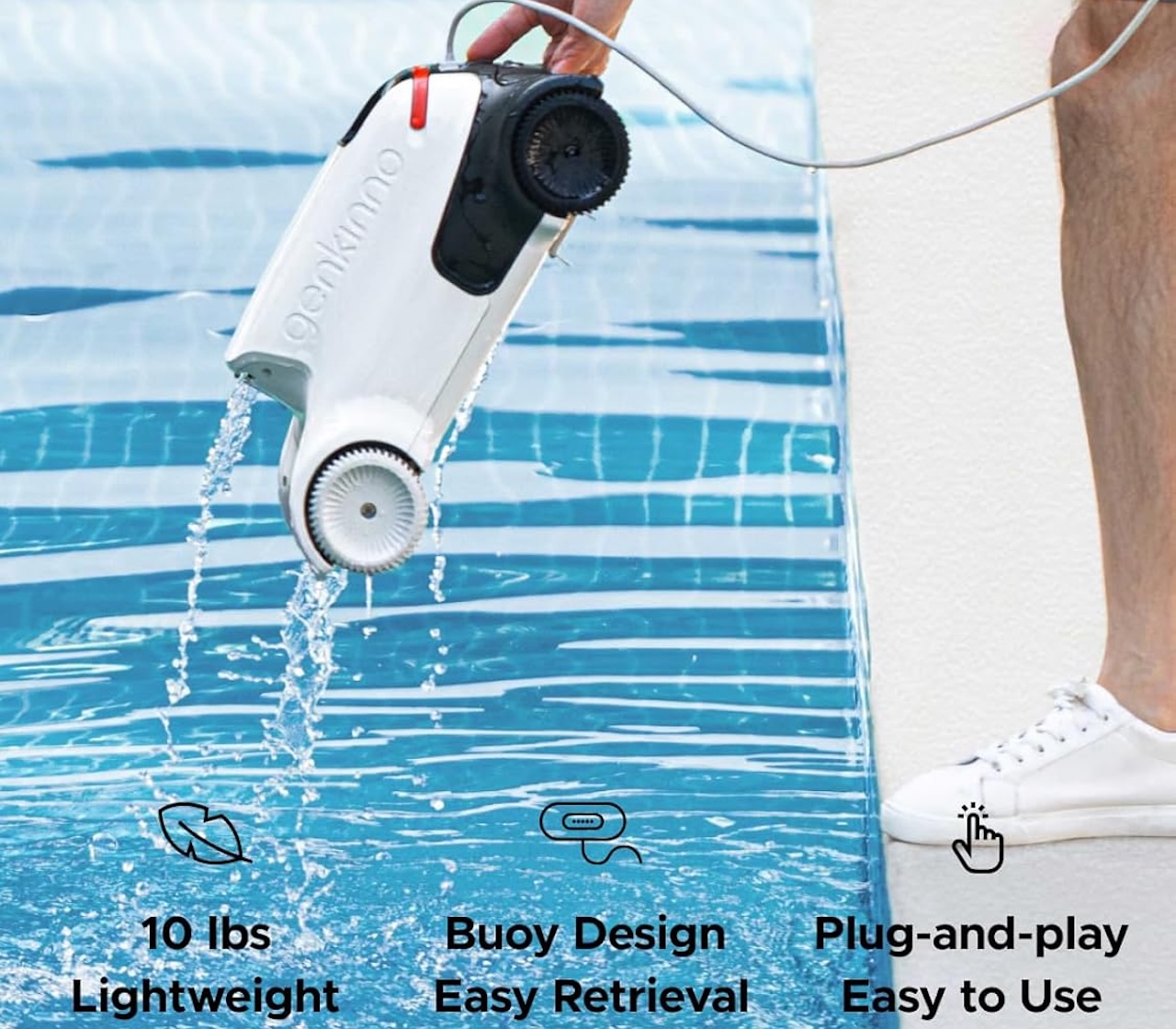 Genkinno P2 Cordless Pool Robot Review - Top 5 Robotic Pool Cleaners Under $500