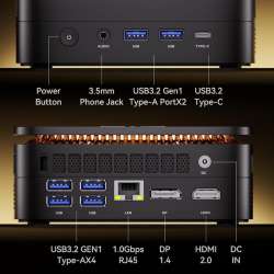 KAMRUI Pinova P1 Mini PC Mounted