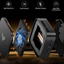 KAMRUI Pinova P1 Mini PC Mounted