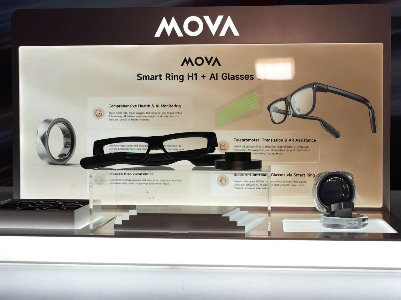 MOVA Launches Smart Ring H1 and Smart Glasses S1 2