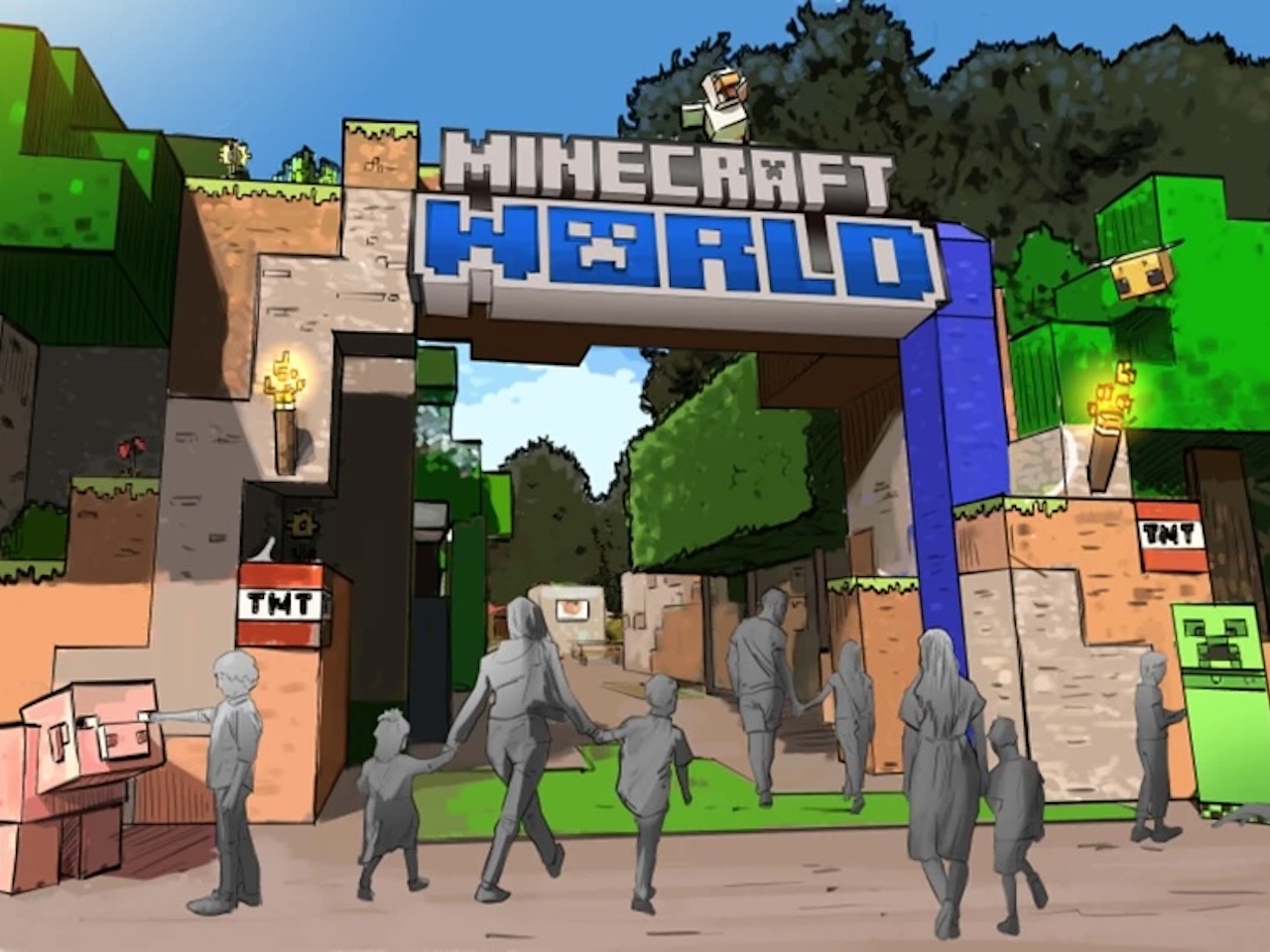 Minecraft World Theme Park