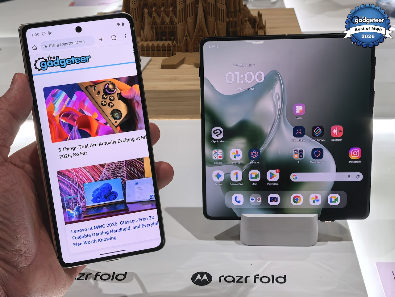 Motorola Razr Fold The Gadgeteer Best of MWC 2026
