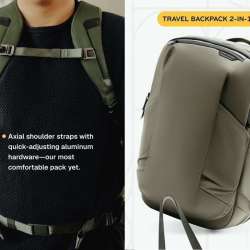 Peak Design Travel Backpack 2-in-1 Demo